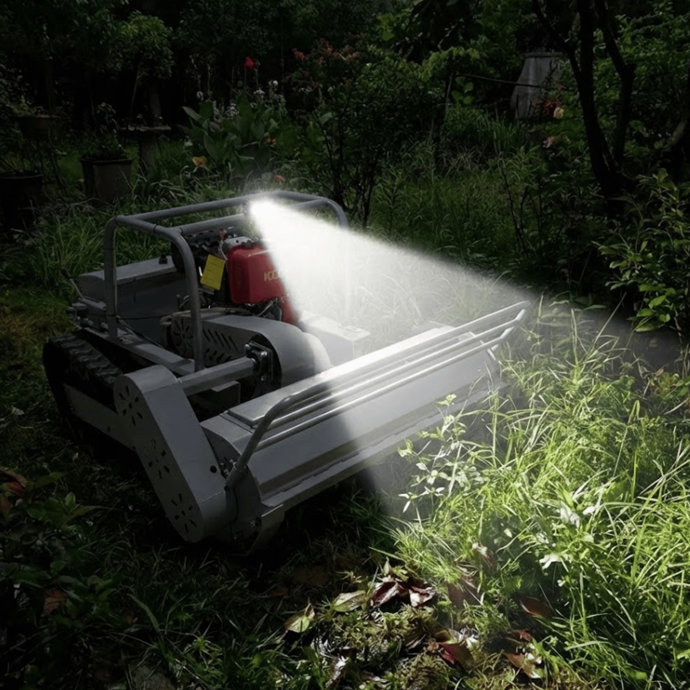 Mähwerk Y-Messer und LED Licht